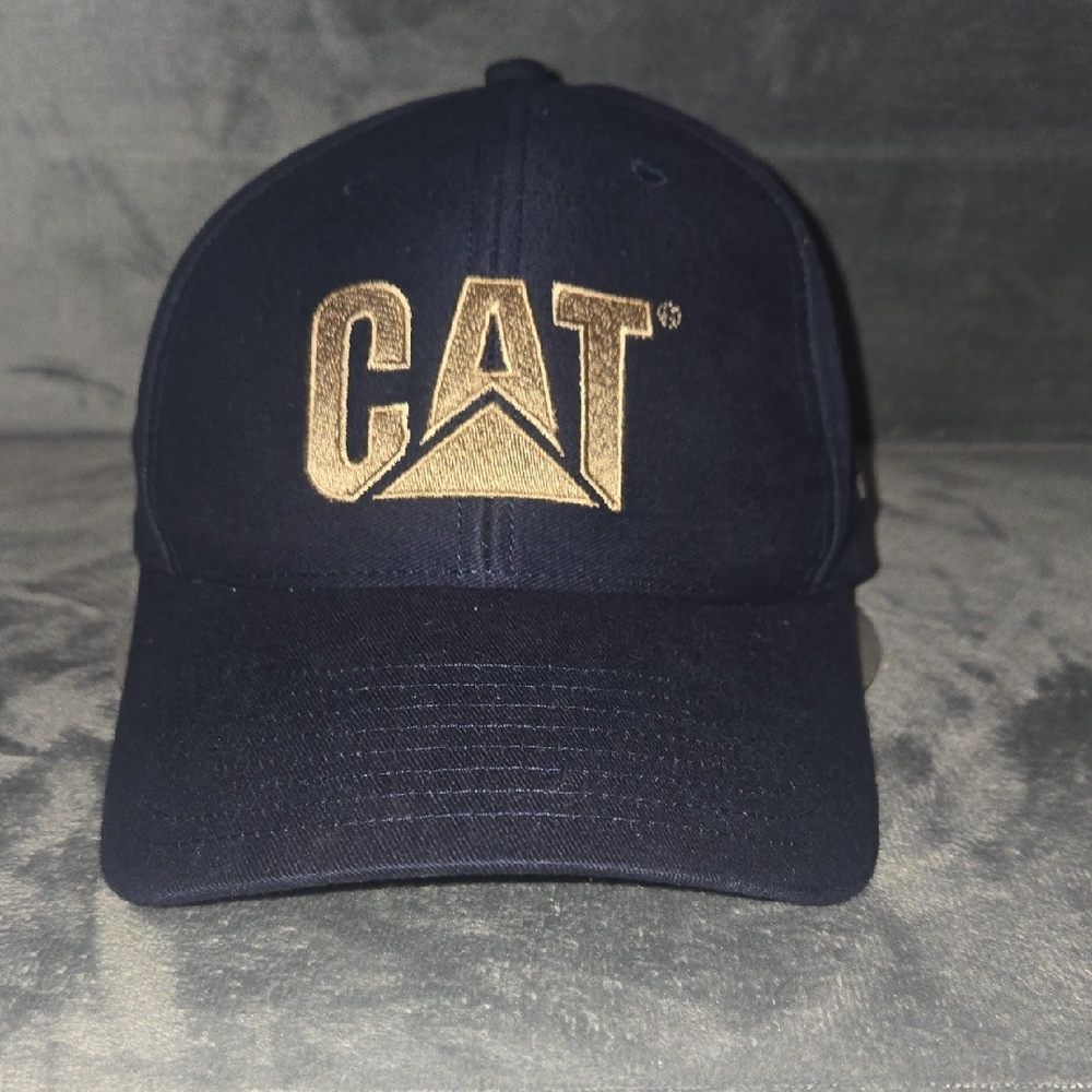 CAT Dark Blue Cap with Gold Emblem